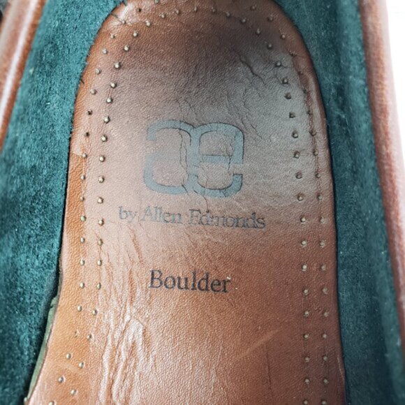 Allen Edmonds $295 Boulder Venetian Driving Moccasin Leather Shoes size 10.5D - Picture 6 of 14